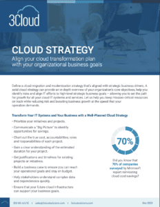 cloud strategy datasheet